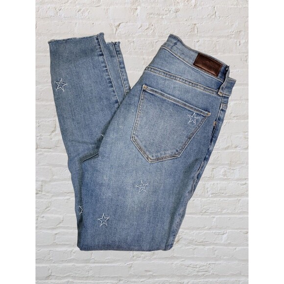 Hollister Star Embroidered Cropped Curvy Jeans | Juniors 3R High Rise - Picture 1 of 8